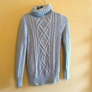 Jcrew blue turtle neck sweater